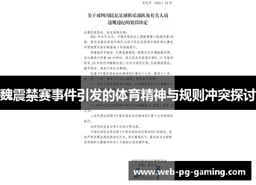 魏震禁赛事件引发的体育精神与规则冲突探讨